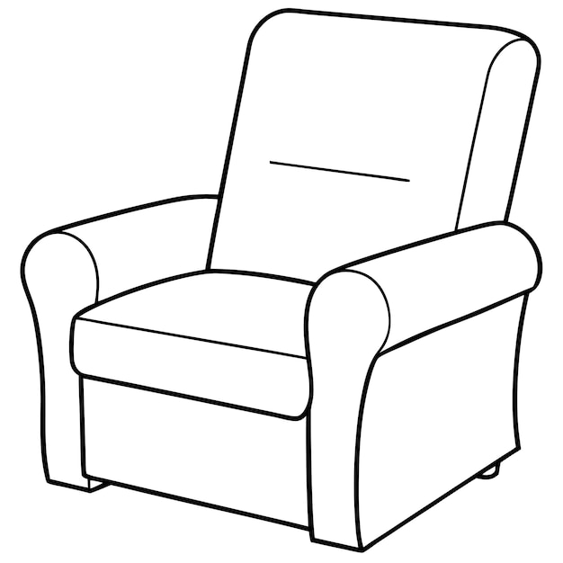 Clipart de sillón de brazo