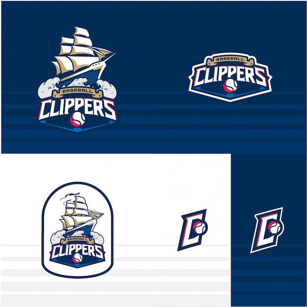 CLIPPERS PAQUETE DE LOGO DE BÉISBOL