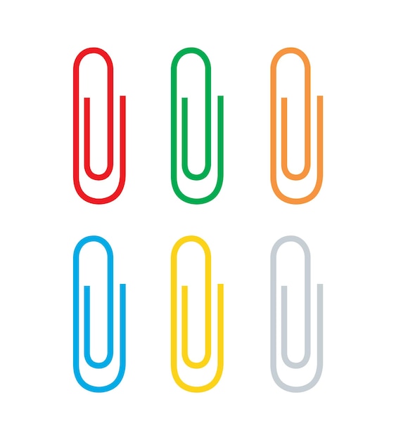 Los clips de papel coloridos organizan sus documentos con estilo