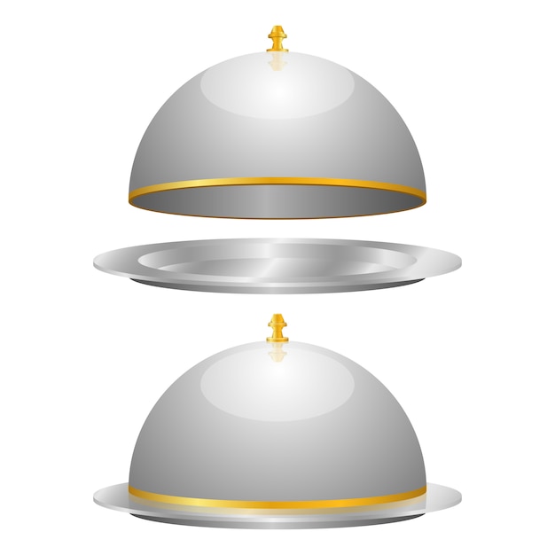 Cloche establece ilustración de diseño aislado