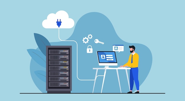 Cloud Computing and Data Security Server User and Network Connectivity