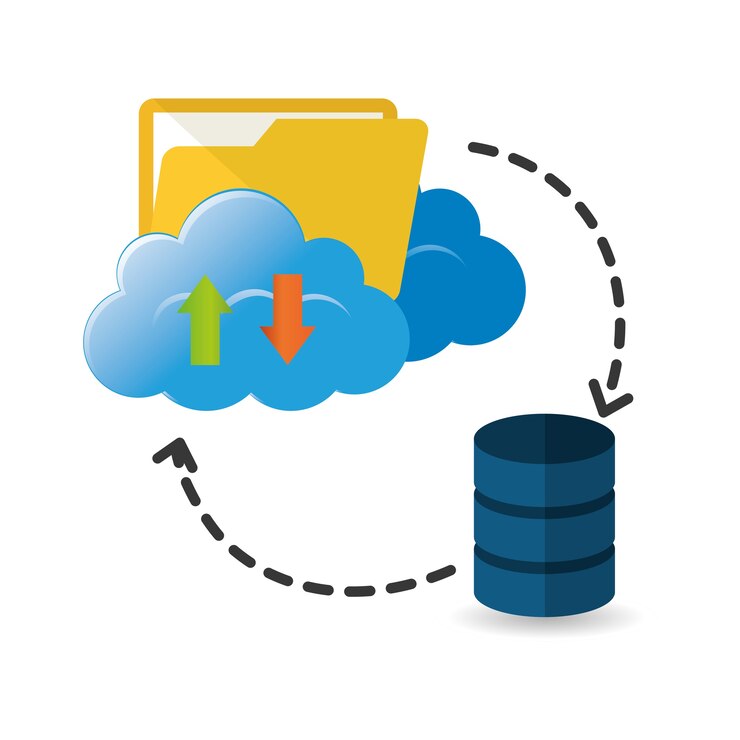 Vector cloud computing archivo diseño de alojamiento web