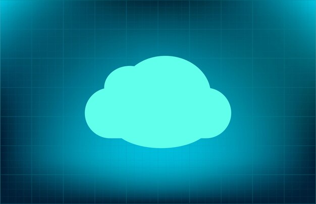Cloud symbol Vector icon
