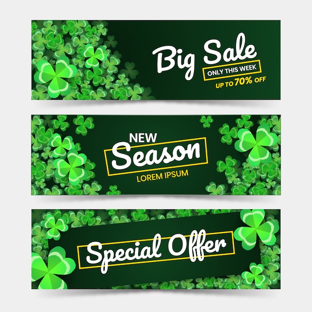 Clover Sale Banner Collection