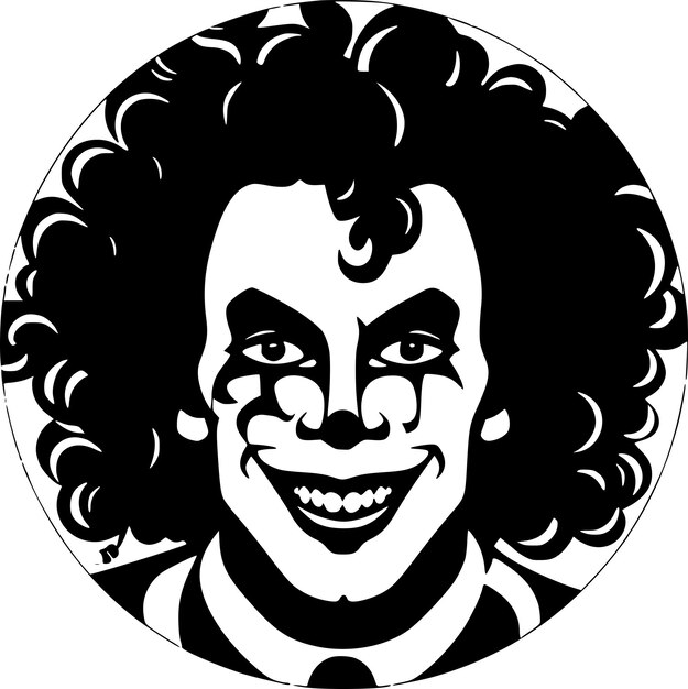 Vector clown logo vectorial de alta calidad ilustración vectorial ideal para gráficos de camisetas