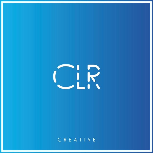CLR Premium Vector último diseño de logotipo diseño creativo de logotipo vector ilustración monograma de logotipo mínimo