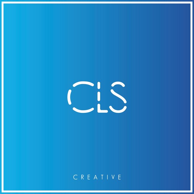 Vector cls premium vector último diseño de logotipo diseño creativo de logotipo ilustración vectorial monograma de logotipo mínimo