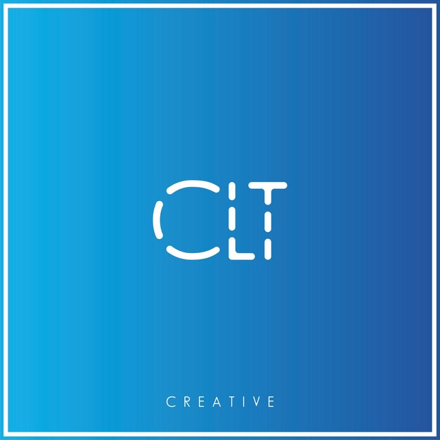 CLT Premium Vector último diseño de logotipo Diseño creativo de logotipo Ilustración vectorial Logotipo mínimo Monograma