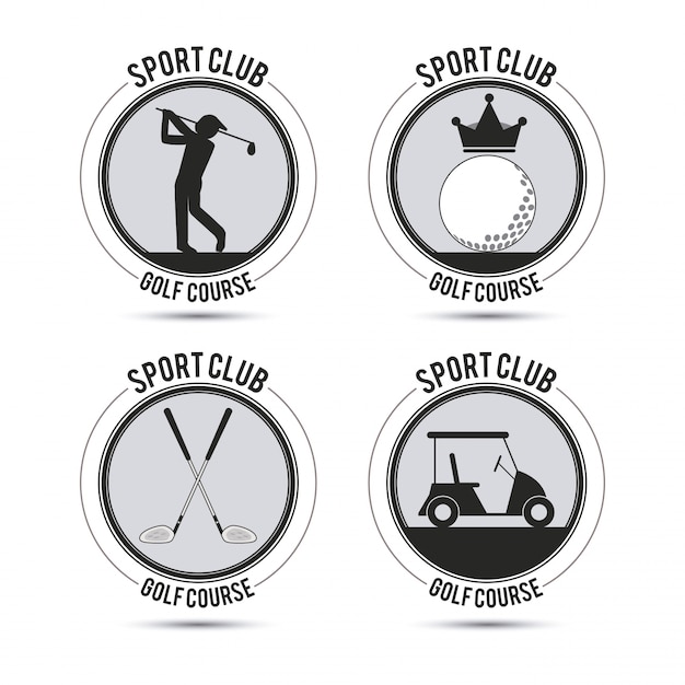 Vector club de golf