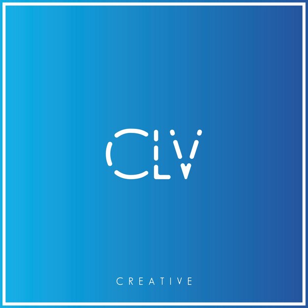CLV Premium Vector último diseño de logotipo diseño creativo de logotipo vector ilustración monograma de logotipo mínimo