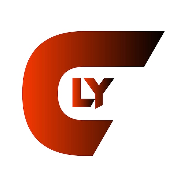 CLY abstract creativo letra inicial monograma símbolo de negocio moderno icono diseño de logotipo vectorial