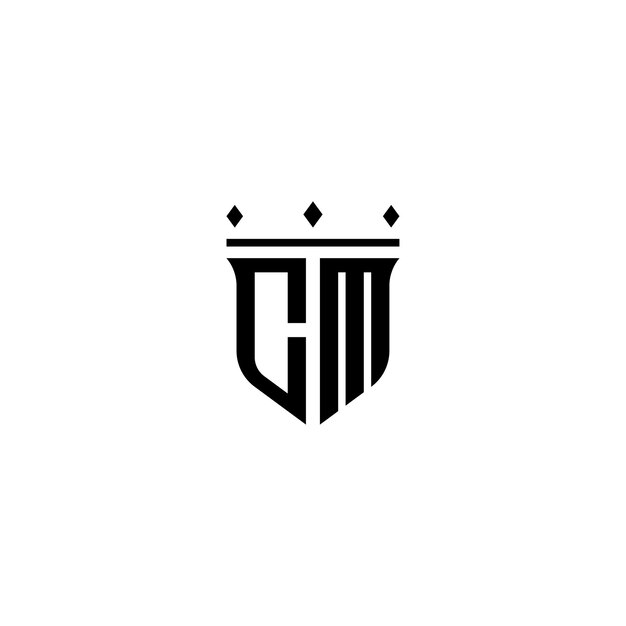 CM monograma logotipo diseño carta texto nombre símbolo monocromo logotipo alfabeto carácter simple logotipo