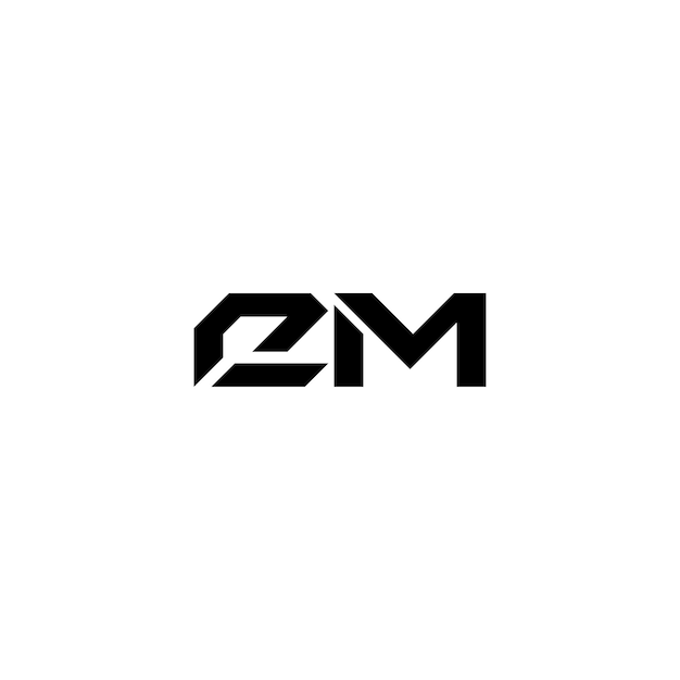 CM monograma logotipo diseño carta texto nombre símbolo monocromo logotipo alfabeto carácter simple logotipo