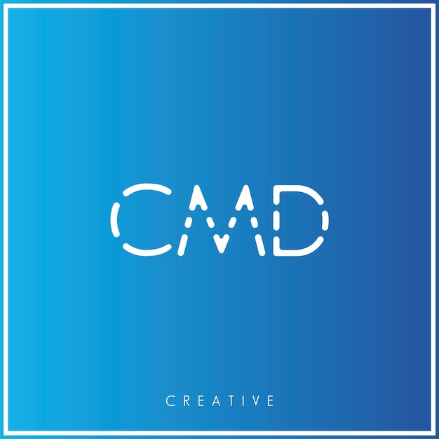 CMD Premium Vector último diseño de logotipo diseño creativo de logotipo vector ilustración monograma de logotipo mínimo