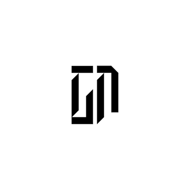 CN monograma logotipo diseño carta texto nombre símbolo monocromo logotipo alfabeto carácter simple logotipo