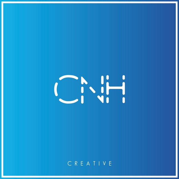 CNH Premium Vector último diseño de logotipo diseño creativo de logotipo vector ilustración monograma de logotipo mínimo