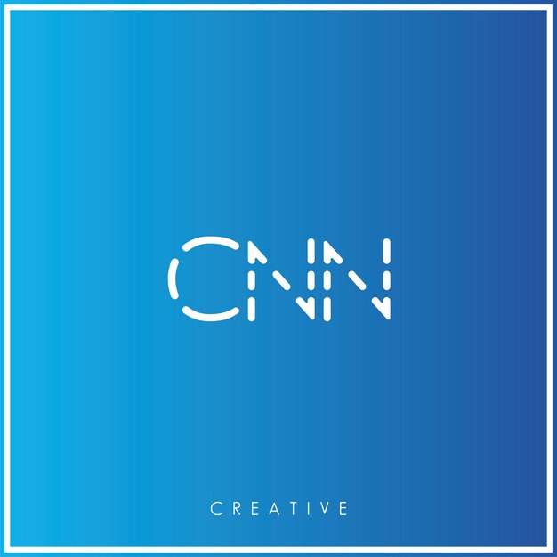 CNN Premium Vector último Diseño del logotipo Diseño creativo del logotipo Ilustración vectorial Logotipo mínimo Monograma