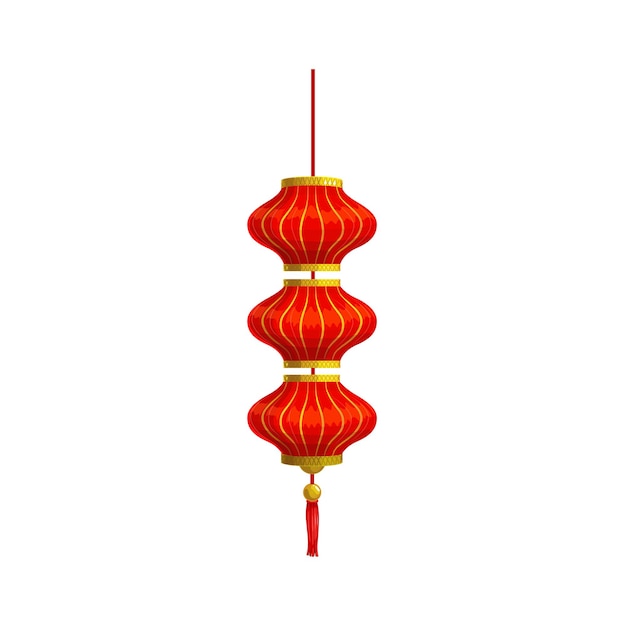 CNY decoración lámpara colgante roja linterna aislada