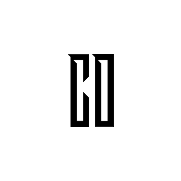 CO monograma diseño de logotipo carta texto nombre símbolo monocromo logotipo alfabeto carácter simple logotipo