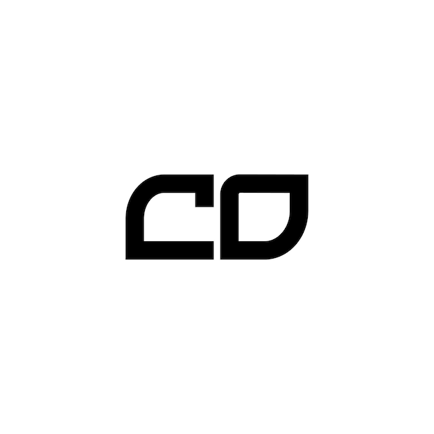 CO monograma diseño de logotipo carta texto nombre símbolo monocromo logotipo alfabeto carácter simple logotipo