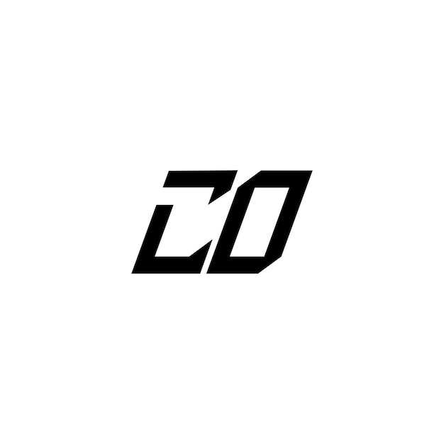 CO monograma diseño de logotipo carta texto nombre símbolo monocromo logotipo alfabeto carácter simple logotipo