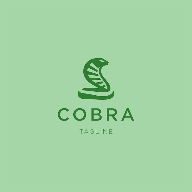 Cobra Logo A fierce cobra logo symbolizing danger strength and wisdom