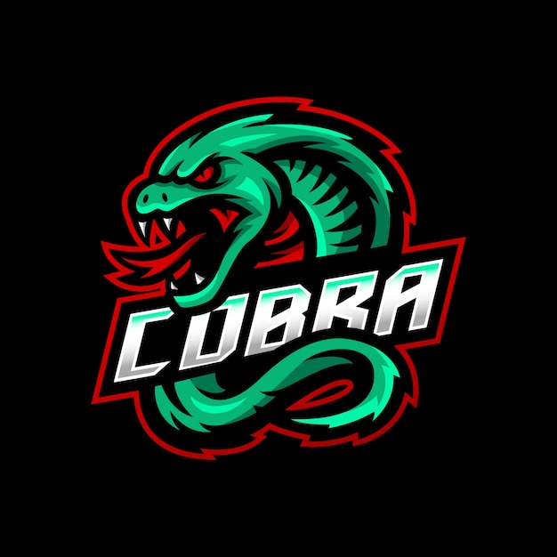 Cobra mascota logo esport gaming