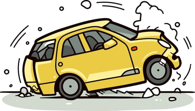 un coche amarillo con la palabra taxi en el lado