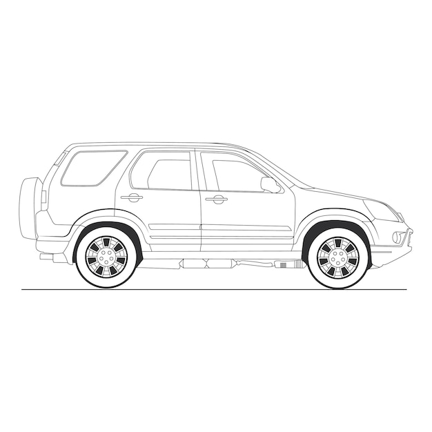 Coche de arte lineal 20