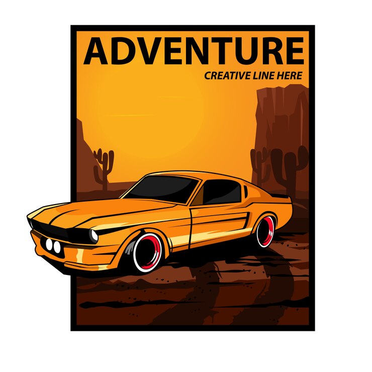 Coche de aventuras en el desierto