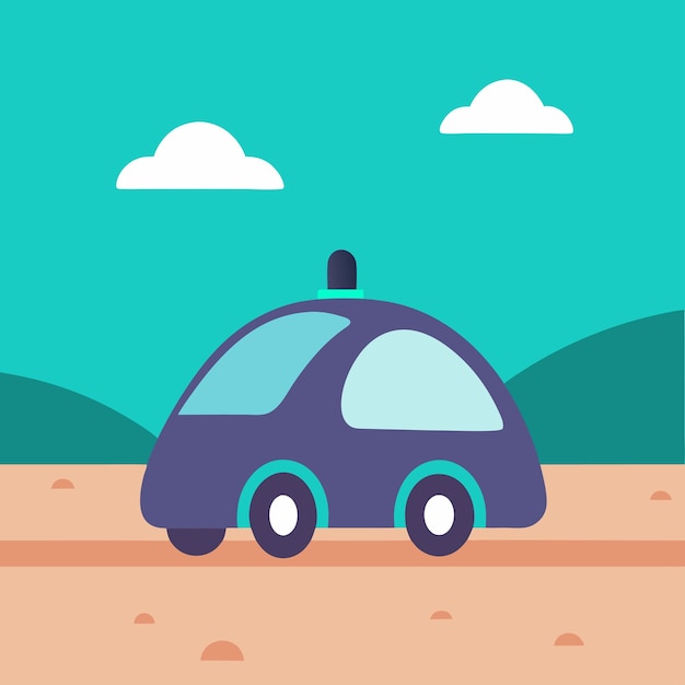 un coche azul con una luz en la parte superior y la palabra "cotización de coche" en la partícula superior