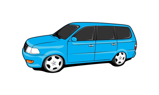 coche azul