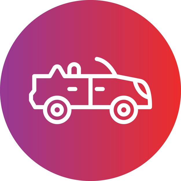 un coche blanco con un fondo rojo y púrpura