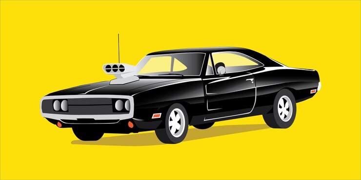 Coche del cargador del vector