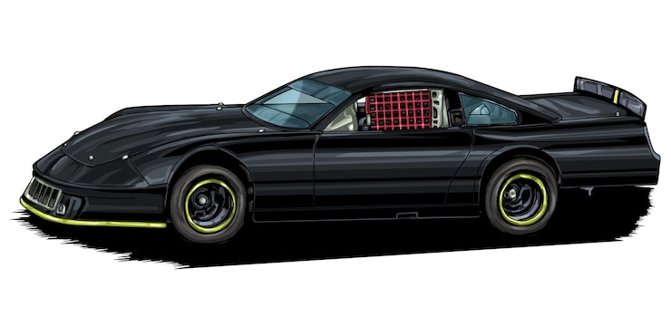 Vector coche de carreras aislado sobre fondo blanco. ilustración vectorial.