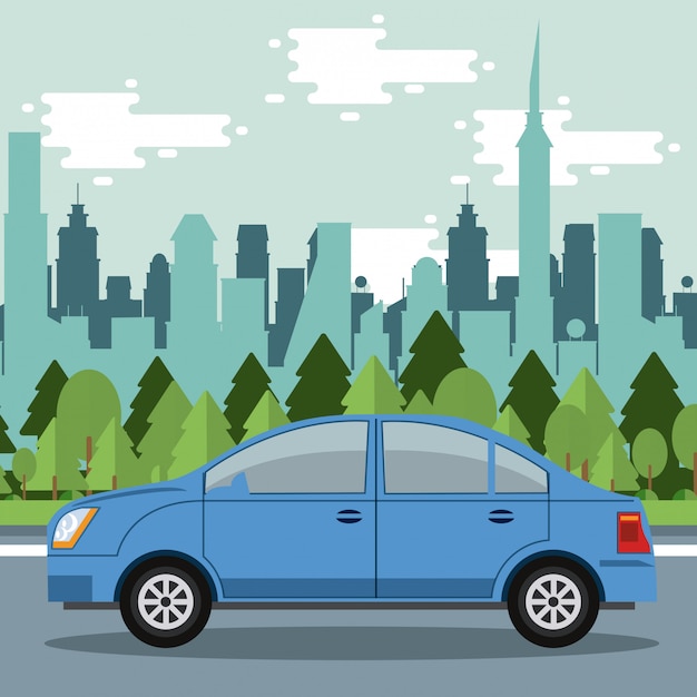 Coche en la ciudad