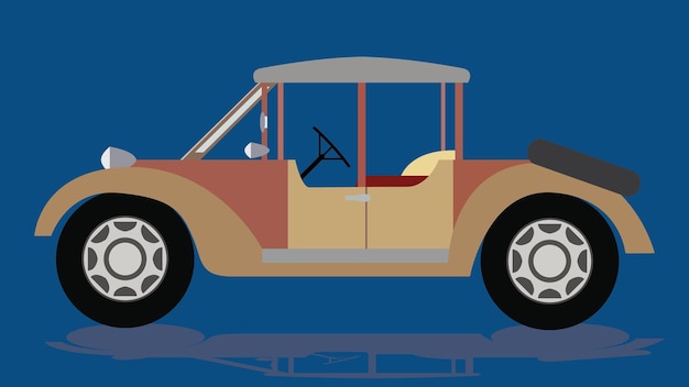 Coche clásico vectorial 03