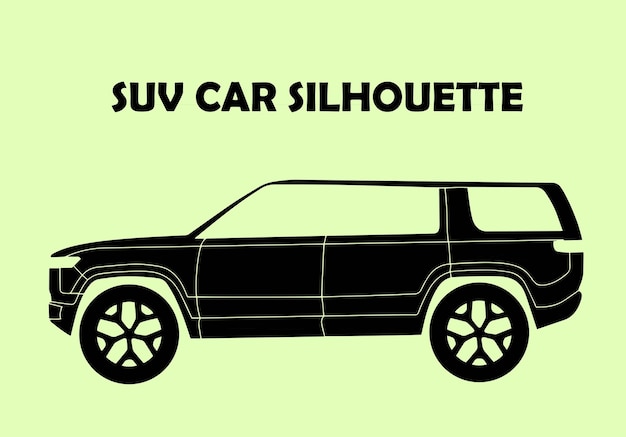 Coche grande de la silueta de SUV