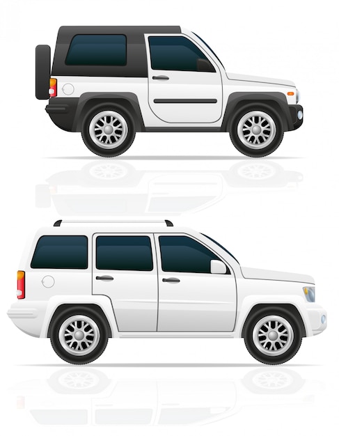 Vector coche jeep todoterreno