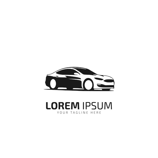 Coche logo icono coche silueta coche aislado vector ilustración diseño plantilla sobre fondo blanco