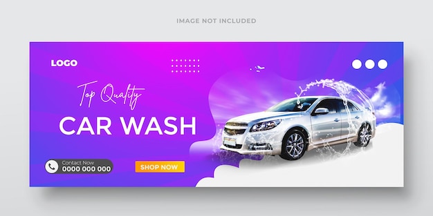 un coche con el nombre "auto wash" en la parte delantera