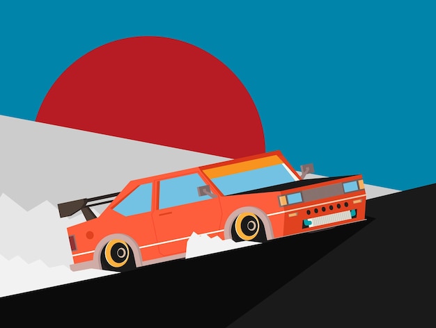 El coche retrótipo japonés a la deriva