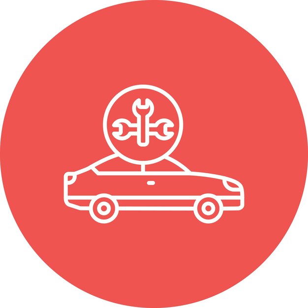 un coche rojo y blanco con un letrero que dice coche