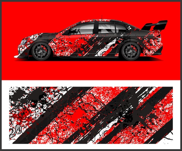 Un coche rojo y negro con la palabra honda en el lateral.