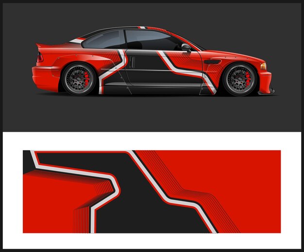 un coche rojo con la palabra coche en él