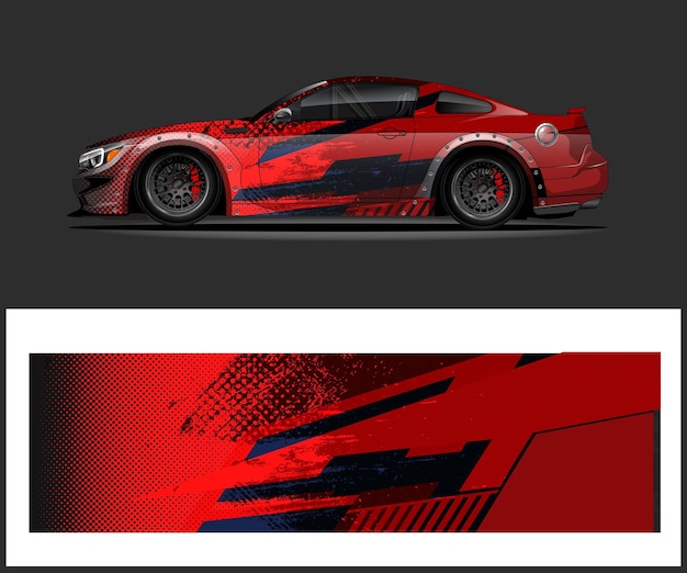 un coche rojo con la palabra "cotización de coche" en el frente