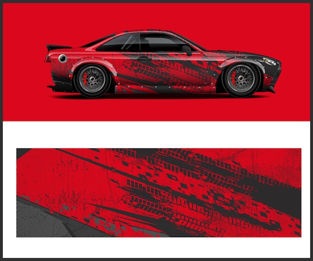 un coche rojo con la palabra monstruo en él