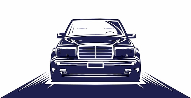 Coche vectorial aislado en blanco