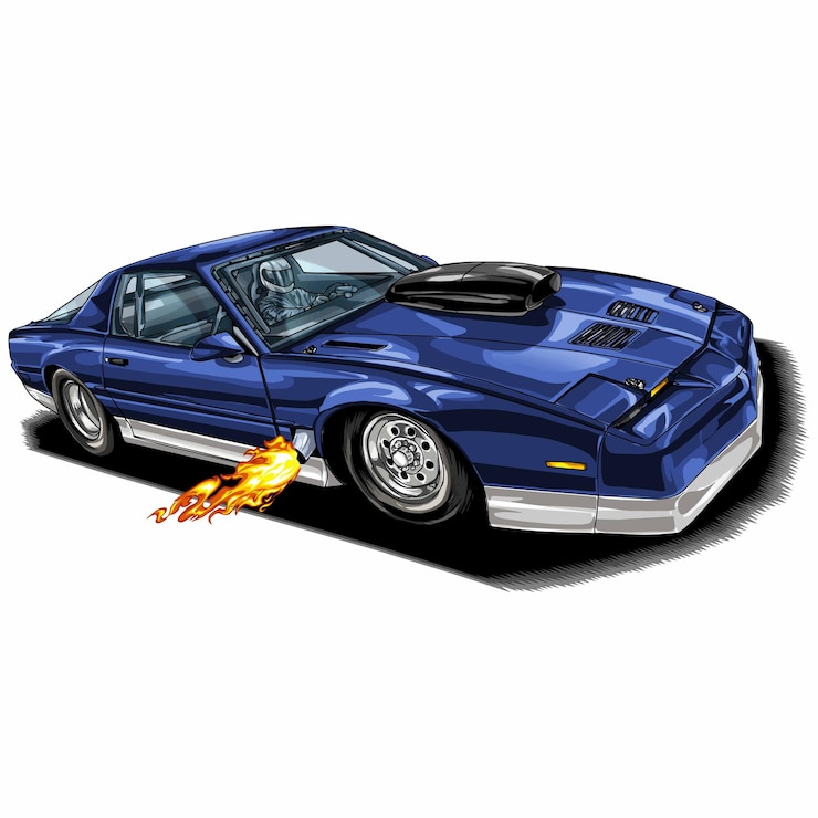 Vector coche de velocidad de carreras aislado sobre fondo blanco para póster, estampado de camiseta, elemento comercial, contenido de redes sociales, blog, pegatina, vlog y tarjeta. ilustración vectorial.