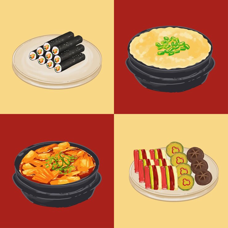 Vector la cocina real coreana